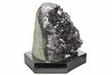 Amethyst Cluster With Wood Base - Uruguay #233739-1